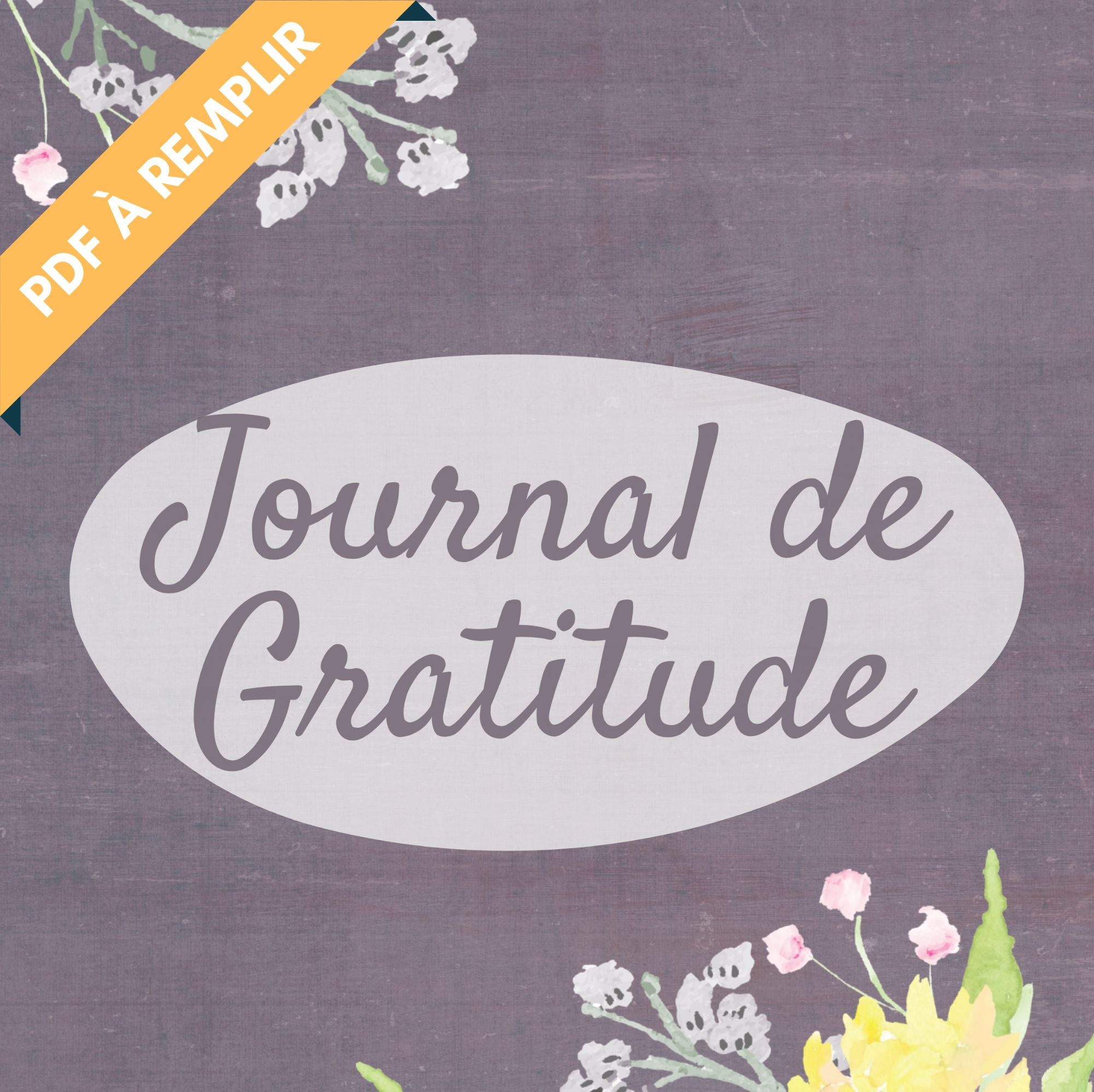 Journal de Gratitude - Design Floral – Les Intropreneurs