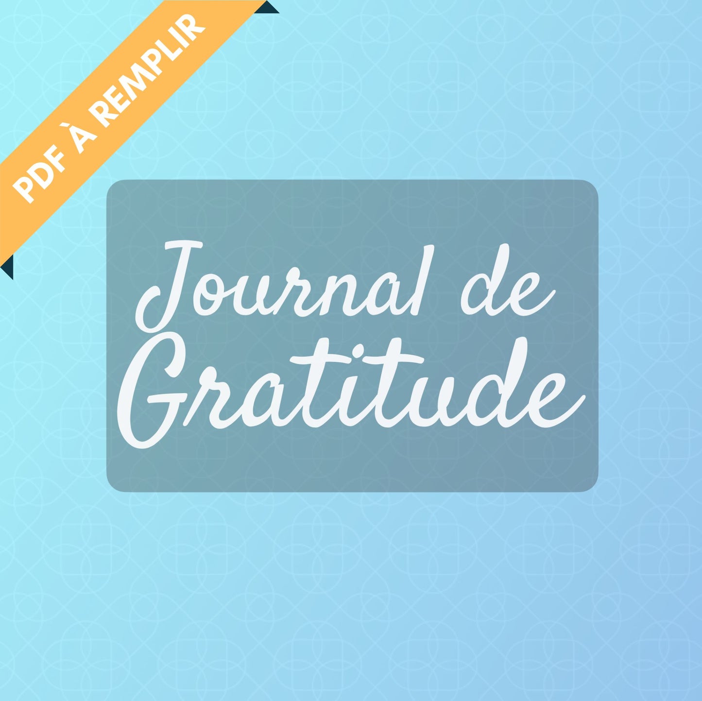 Journal de Gratitude - Design Ciel - PDF à remplir
