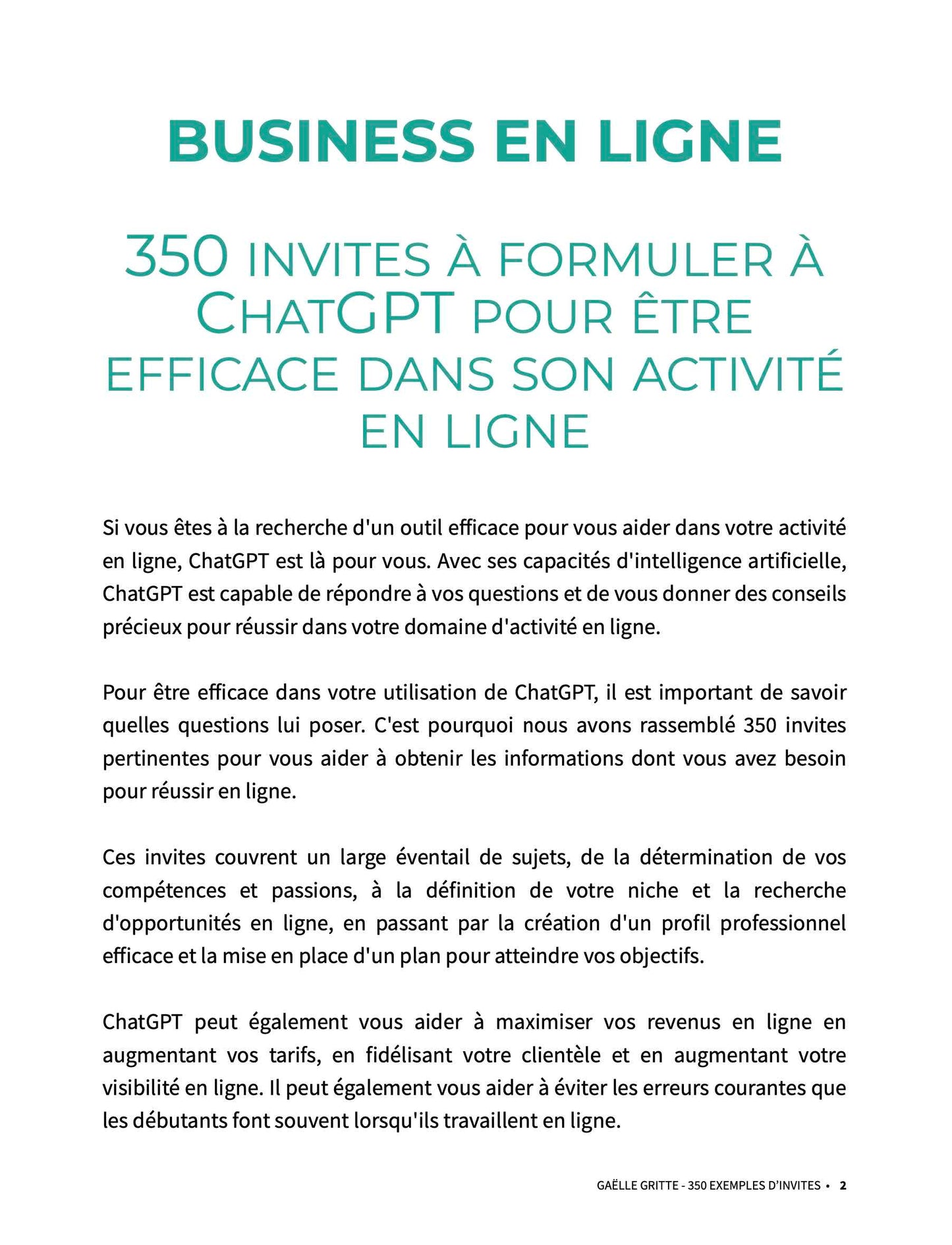 Pack "600 façons de gagner de l'argent en ligne avec ChatGPT"