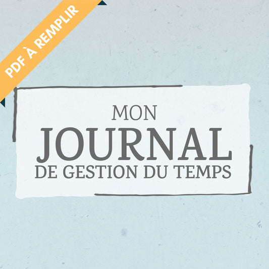 Journal de Gestion du Temps - PDF à remplir