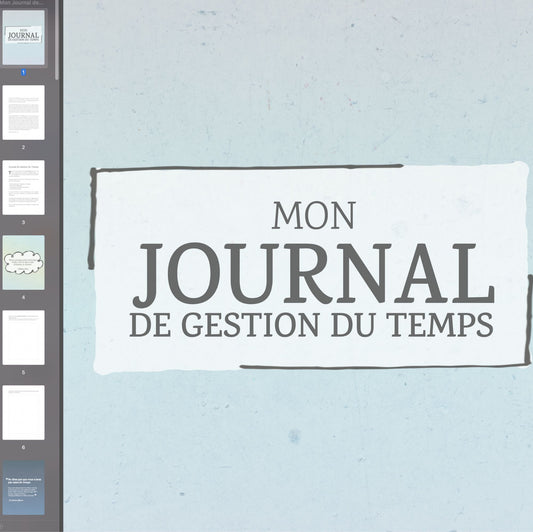 Journal de Gestion du Temps - PDF à remplir