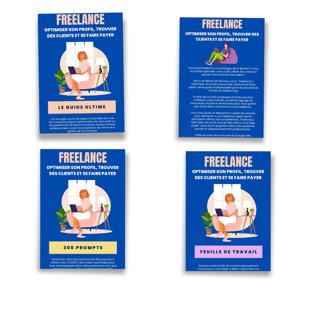Pack "Freelance : comment optimiser son profil, trouver des clients et se faire payer"